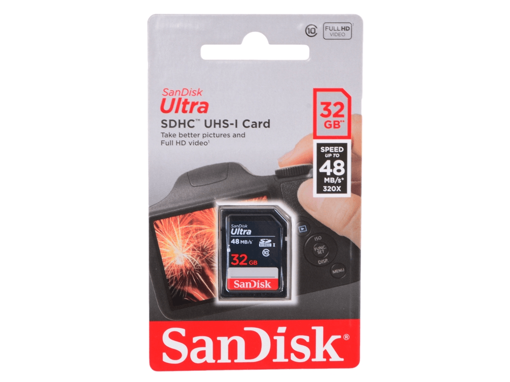 Карта памяти sandisk ultra sdxc 128 гб