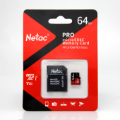 Карта памяти Netac MicroSD card P500 Extreme Pro 64GB, retail version w/SD adapter - Нижний Новгород
