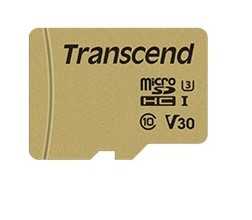 Карта памяти Transcend 64GB UHS-I U3 microSD with Adapter, MLC