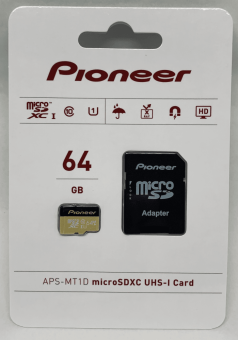 Карта памяти Pioneer MicroSD Card, Cl10/UHS1/U1,64GB