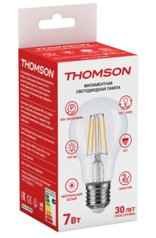 THOMSON LED FILAMENT A60 9W 855Lm E27 2700K TH-B2061 - Нижний Новгород