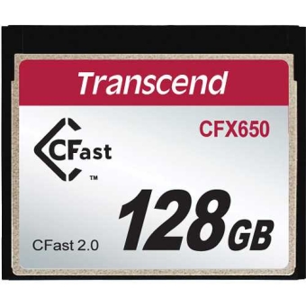 Карта памяти Transcend CFX650 128Gb CFast 2.0 Скорость чтения/записи 510/370 МБ/с