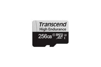 Карта памяти Transcend 256GB microSD w/ adapter U1, High Endurance R95/W45 MB/s