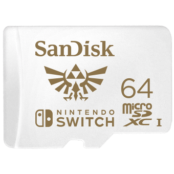 Карта памяти Sandisk SanDisk and Nintendo Cobranded microSDXC SQXAT, 64GB, V30, U3, C10, A1, UHS-1,  - Нижний Новгород