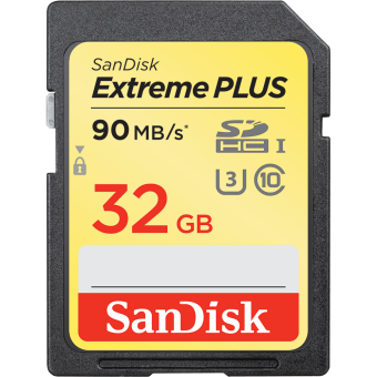 Карта памяти SanDisk Extreme Plus 32GB SDHC Memory Card, up to 90MB/s, UHS-I, Class 10, U3, V30 - Нижний Новгород